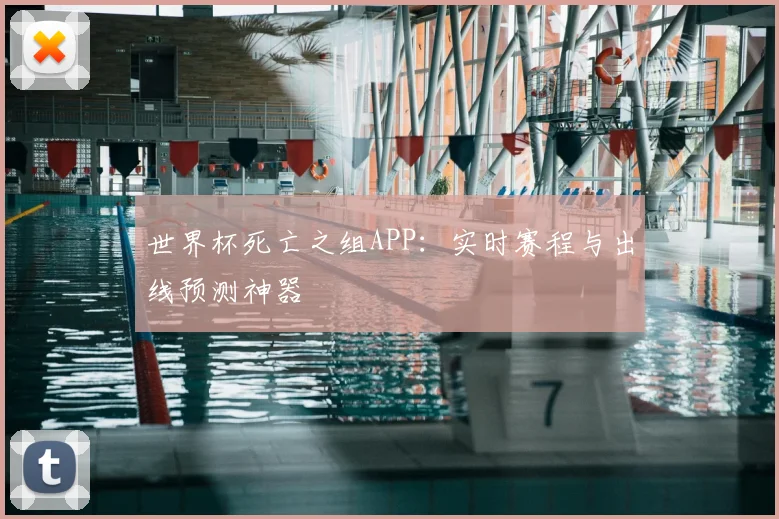 世界杯死亡之组APP：实时赛程与出线预测神器